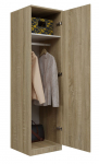 Topeshop SD-50 SON KPL magamistoa riidekapp 5 riiulit 1 uks Tamm