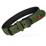 ZOLUX Komfort Leather, green color &ndash; dog collar &ndash; 40 cm
