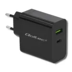 Qoltec 51717 laadija | 45W | 5-20V | 2.25-3A | USB t&uuml;&uuml;p C PD | USB | Must