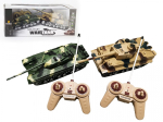 Two R/C tanks fighting