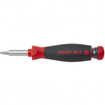 Wiha screwdriver with bit magazine PocketMax magnetic (black/red, 9 pieces)