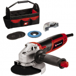 Einhell angle grinder TC-AG 125/850 kit (red/black, 850 watts)