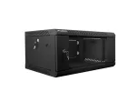 Lanberg 19'' seinale kinnitatav paigalduskapp 4U 600x450mm must (klaasuksega)