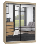 Topeshop IGA 160 SON A KPL bedroom wardrobe/closet 7 shelves 2 door(s) Sonoma oak