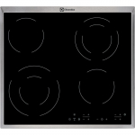 Electrolux EHF6342XOK pliidiplaat must sisseehitatud keraamiline 4 tsooni