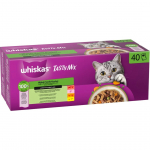 WHISKAS Tasty Mix Chef&rsquo;s Selection in Sauce &ndash; wet cat food &ndash; 40x85g