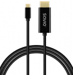 SAVIO CL-190 USB-C - HDMI kaabel, 30Hz, 1m, plastik