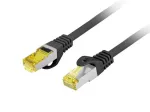 Patchcord cat.6a S/FTP LSZH CU 0.25m fluke passed black