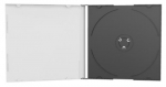 Slim CD/DVD Cases for 1 Disc, 100-Pack