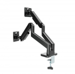 Gembird MA-DA2-06 lauale kinnitatav reguleeritav kahe monitorivars 17"-32", must