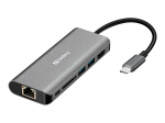 SANDBERG USB-C dokk HDMI+LAN+SD+USB 61W