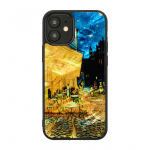 iKins &uuml;mbris Apple iPhone 12 mini kohvikterrassiga, must