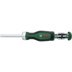 Bosch Powertools bit ratchet screwdriver with bit set, 13 pieces (green/black, torque up to 50 Nm)