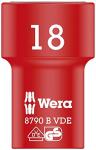 Wera Cyclops socket wrench bit 18x46 - 8790 B VDE, insulated, with 3/8 "drive