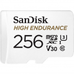 SanDisk 256GB High Endurance, memory card (white, Class 10, V3, U3)