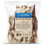 PETMEX rabbit ears with fur - dog treat - 1kg
