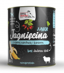 SYTA MICHA Junior Lamb musta porgandi ja banaaniga - m&auml;rg koeratoit - 800g