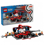 LEGO CITY 60443 F1 - Boksipeatus ja boksimeeskond Ferrari autoga