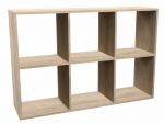 Topeshop MALAX 2X3 SONOMA elutoa raamaturiiul