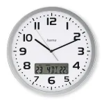 Moorea DCF radio wall clock silver 30cm