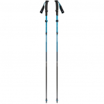 Black Diamond Trekking Poles Distance Carbon FLZ (anthracite/blue, 1 pair, 125-140 cm)