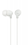 Sony MDR-EX15AP In-Ear Headphones with Microphone, White