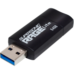 Patriot Supersonic Rage Lite 64 GB (black/blue, USB-A 3.2 Gen 1)