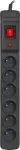 Armac Multi M6 1.5M power strip, 6 sockets, black