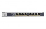 NETGEAR GS108LP haldamata gigabitise Etherneti ruuter (10/100/1000) Power over Ethernet (PoE) 1U must, hall
