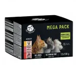 PETREPUBLIC Mega Pack Chicken, salmon, veal - wet cat food - 12x100g