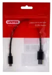 UNITEK kaabel USB-C - USB-A 3.1,M/M,0.25M, Y-C490BK
