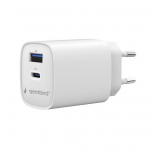 Universal charger 1xUSB-C/A QC 3.0 PD 45W white