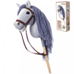 Horse on a stick HOPPIHORSE Hobby Horse A3 gray