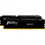 Kingston FURY DDR5 - 64GB - 6000 - CL - 30 (2x 32 GB) dual kit, RAM (black, KF560C30BBEK2-64, Fury Beast, INTEL XMP, AMD EXPO)