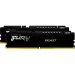 Kingston FURY DDR5 - 64GB - 6000 - CL - 30 (2x 32 GB) dual kit, RAM (black, KF560C30BBEK2-64, Fury Beast, INTEL XMP, AMD EXPO)