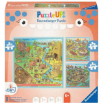 Ravensburger Puzzle UP! History - Stone Age, Ancient Rome, Middle Ages 100, 121, and 144 pieces