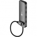 Goobay Slim 4-Port USB Hub Type-C (gray)