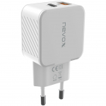 Nevox USB PD TYPE C + QC3.0 / PPS (white, 30 watts)