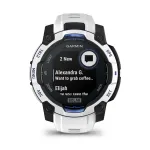 Garmin Instinct 2,29 cm (0,9") MIP 45 mm Digitaalne 176 x 176 pikslit Puuteekraan Must, Valge GPS (satelliit)