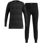 Odlo pikk ACTIVE WARM ECO SET laste aluspesukomplekt, suurus 140 cm, must ja hall