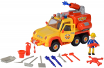 Simba Fireman Sam Fire Engine Venus 2.0 Toy Vehicle (Yellow/Orange, Includes Figure)