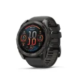 Garmin Fenix 8 3,56 cm (1,4") AMOLED 51 mm Digitaalne 454 x 454 pikslit Puuteekraan Titaan WiFi GPS (satelliit)