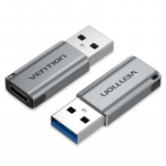 Vention USB 3.0 isas-USB-C emasadapter hall alumiiniumsulamist t&uuml;&uuml;pi