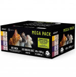 PETREPUBLIC Mega Pack Chicken with veal, duck, turkey, beef - wet cat food - 40x100g