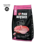 PAN MIĘSKO Vasikaliha ja vutiliha XS - kuivtoit kutsikatele - 9kg