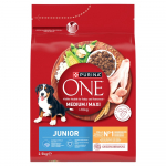 PURINA One Junior Medium/Maxi Rich in chicken with rice - dry dog food - 2,5kg