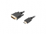 Lanberg CA-HDDV-10CC-0030-BK videokaabli adapter 3 m HDMI Type A (standardne) DVI-D must