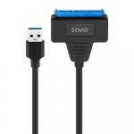 SAVIO AK-68 adapter USB-A 3.1 Gen 1 (M) - SATA (F) 2,5-tollistele k&otilde;vaketastele