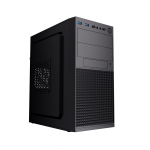 Gembird Mini-tower arvutikorpus Fornax K300, Micro-ATX, 2x USB 3.0 + 2x USB 2.0, must