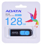ADATA DashDrive UV128 128GB USB m&auml;lupulk USB Type-A 3.2 Gen 1 (3.1 Gen 1) Must, Sinine